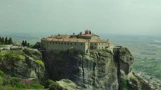 The Monastery of St Stephen a convent  Meteora  Kalambaka Greece no sound [upl. by Fields986]