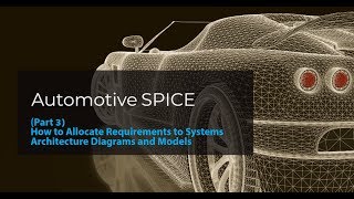 Part 3 Automotive SPICE How to allocate requirements to systems architecture diagrams and models [upl. by Drogin]