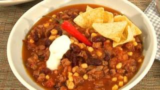 Rezept Chili Con Carne  Original mit Rindfleisch Tomaten Zwiebeln Bohnen [upl. by Seymour]