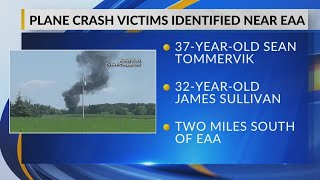 Authorities identify two dead after plane crash near EAA in Oshkosh both from outofstate [upl. by Domenico253]