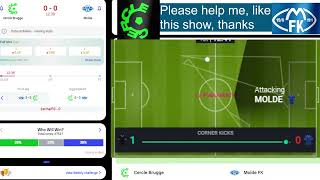 Cercle Brugge  Molde live broadcast 🔴 with detailed visual and text effects 2024 [upl. by Enilorac]