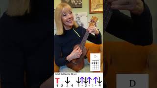 Hotel California Ukulele Strum Pattern [upl. by Ardnnaed]