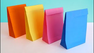 Como hacer BOLSAS de PAPEL para regalo SUPER FACIL [upl. by Cantlon]