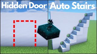 Minecraft 5 Simple Sculk Sensor Builds 117 Wireless Redstone [upl. by Gaivn866]