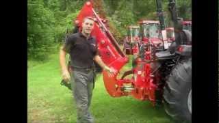 How to remove a backhoe from a Mahindra Tractor [upl. by Hulen]