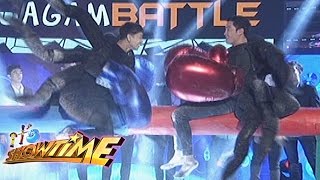 Its Showtime Jhong vs Axel in GagamBattle [upl. by Lyrac]