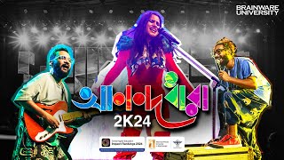 Anandadhara 2K24  College Fest  Nikhita Gandhi Songs  Folk Diaryz  Brainware University [upl. by Ariada]