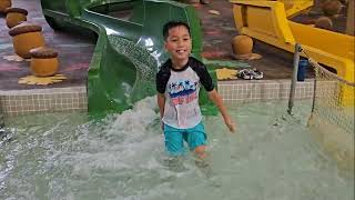 Great Wolf Lodge Water Park Resort Family Fun  Niagara Falls Canada  Indoor Water Park  Part 1 [upl. by Leavitt]