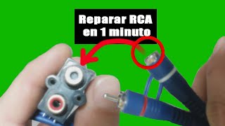 Reparar entredasalida RCA  En un minuto [upl. by Carey834]