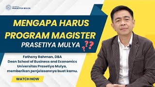 Tempat kamu meraih sukses Program Magister Prasetiya Mulya jawabnya [upl. by Meli611]