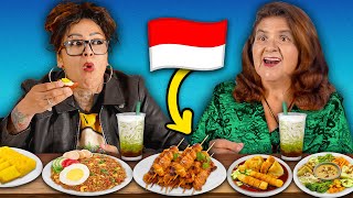 Mexican Moms try Indonesian food for the first time 🇮🇩 [upl. by Mackey]