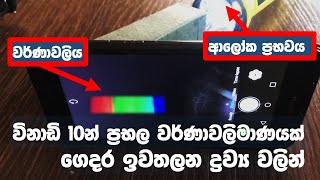 ගෙදරම හදාගන්න ප්‍රභල වර්ණාවලිමාණයක් ඉවතලන ද්‍රව්‍ය වලින් DIY Powerful Spectroscope [upl. by Annairdua]