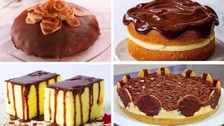 Satisfying Relaxing Video🍩🍪🎂🍰Chocolate Pie Recipe  Creamy Chocolate PieAsmrTiktok [upl. by Barna]