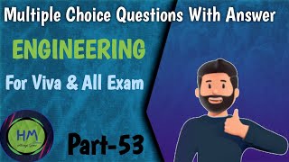 Multiple Choice Questions With Answer  MCQ  Engineering  Part53 [upl. by Nazler]