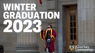 Abertay Universitys 2023 Winter Graduation Ceremony [upl. by Cirdor]