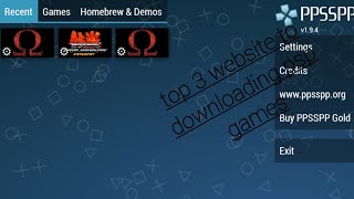 Top 3 websites for downloading psp games in Android Thakur gaming [upl. by Jeuz]