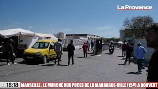 Marseille  le marché aux Puces de la MadragueVille 15e a rouvert [upl. by Rollecnahc160]