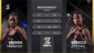 1Zone MMA BRENDA MASENDI vs REBECCA AMONGI Full Fight [upl. by Aisetal]