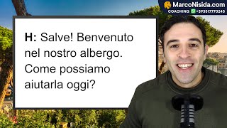 Curso de Italiano para Principiantes 26 Frases en Hotel y Conversaciones en Albergues de Italia [upl. by Veradis528]