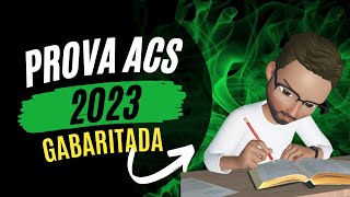 Prova Agente de Saúde 2023 😱😍Respondida ACS [upl. by Yklam]