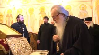 Metropolitan of Belarus Philaret welcomed Greek Orthodox Elders with Relics [upl. by Krawczyk]