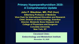 Primary Hyperparathyroidism Past Current and Future [upl. by Enajiram]