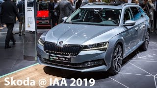 Alle Neuheiten der IAA 2019 auf dem SkodaStand  Autophorie [upl. by Orabel]