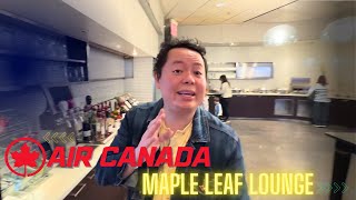 AIR CANADA MAPLE LEAF LOUNGE TRANSBORDER DEPARTURE AT TORONTO PEARSON INTERNATIONAL AIRPORT YYZ [upl. by Drud379]