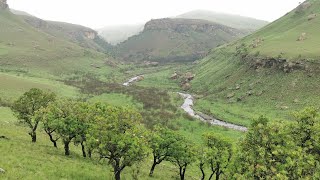 Bannerman Path hike Giants Castle Drakensberg Mountains South Africa [upl. by Arahsat428]