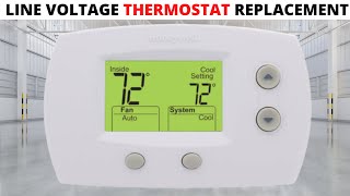 HVAC Thermostat replacement for fan coil unit Line Voltage [upl. by Ardyth]