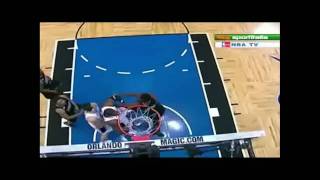 Magic Dwight Howard Elbow to 76ers Dalembert  High Quality [upl. by Negyam]