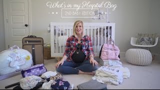 Whats in my Hospital Bag 2016 2nd Baby Edition [upl. by Philan]