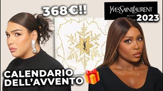 368€  CALENDARIO DELLAVVVENTO YSL BEAUTY 2023 🎁 con AleHilton  YVES SAINT LAURENT [upl. by Llemmart]