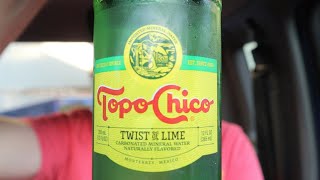 Topo Chico twist of lime mineral water review [upl. by Lugar]