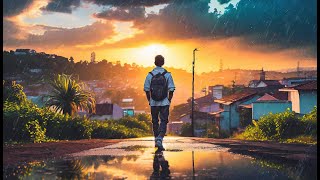 Rain at the sunset  a playlist to vibe and chill [upl. by Nwahsem]