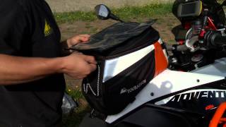 KTM 1190 Adventure Expandable Touring Tank Bag [upl. by Drolyag]