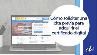 🖊 Cómo solicitar una cita previa en la AEAT para obtener el Certificado Digital  Actualizado 2023 [upl. by Franek943]