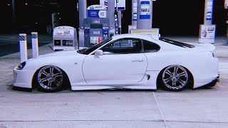 New parts for the Supra  4K  roof wing amp lip spoiler install [upl. by Ecnirp479]