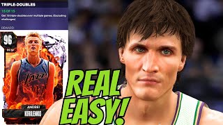 How To get 15 Triple Double In NBA 2k24 MyTeam For Pink Diamond Andrei Kirilenko [upl. by Etteniuqna]