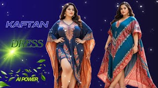 Kaftan Dress Design Outfit  Plus Size  Lookbook [upl. by Otnicaj]