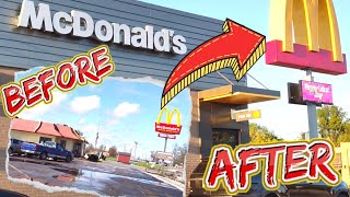 McDonalds TRANSFORMATION TimeLapse Construction 🧱 🍔🍟 [upl. by Bernadette908]