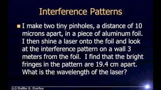 Physics123 Example Problems  Interference [upl. by Kussell]