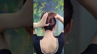 Point finger hair style  beautiful hair style easy hair style shortvideo [upl. by Einnek]