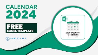 Free Customizable amp PrintFriendly 2024 Excel Calendar [upl. by Rozanne58]