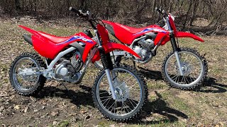 2022 HONDA CRF125 VS CRF250F WHAT TO BUY CRF Models [upl. by Persons]