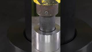 👀🤪Screws meet the press Hydraulic ‘cake’ creation gone wild 🔩💥 experiment engineering crush [upl. by Sherwood]