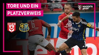 Hallescher FC  1 FC Saarbrücken Highlights mit LiveKommentar  3 Liga  MAGENTA SPORT [upl. by Mikiso]