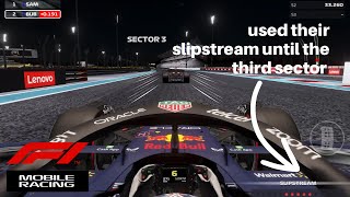 Great Effect Of SlipStream In Race  F1 MOBILE RACING 2023 [upl. by Artined104]