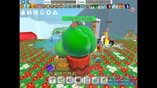 Harvesting RED CLAY PLANTER in bee swarm simulator [upl. by Sommers]