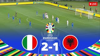 ITALY vs ALBANIA  GROUP B UEFA EURO 2024 FULL MATCH [upl. by Anigroeg]